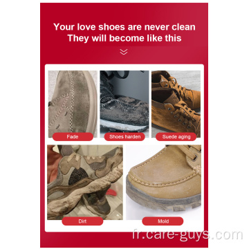 Produits de soins et de nettoyage de chaussures en cuir